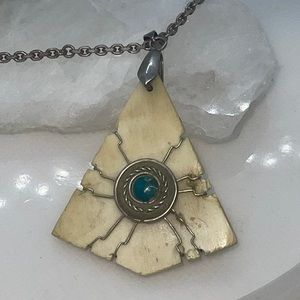 Faux Plastic Native made necklace